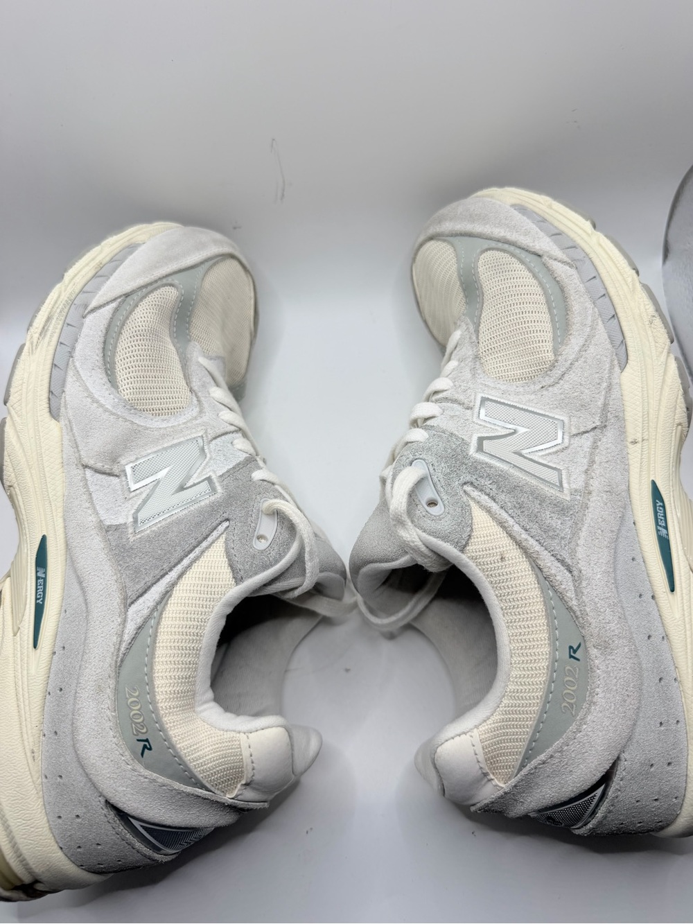 New Balance Men's Sneakers in Light Gray & Cream - Picture 8 of 11